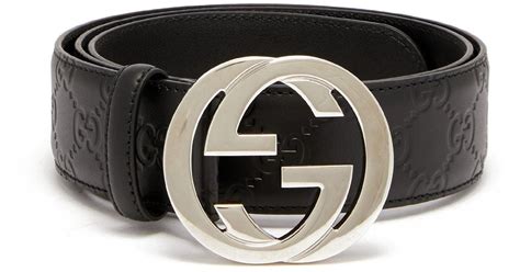 gucci black signature belt|authentic men's gucci belt sale.